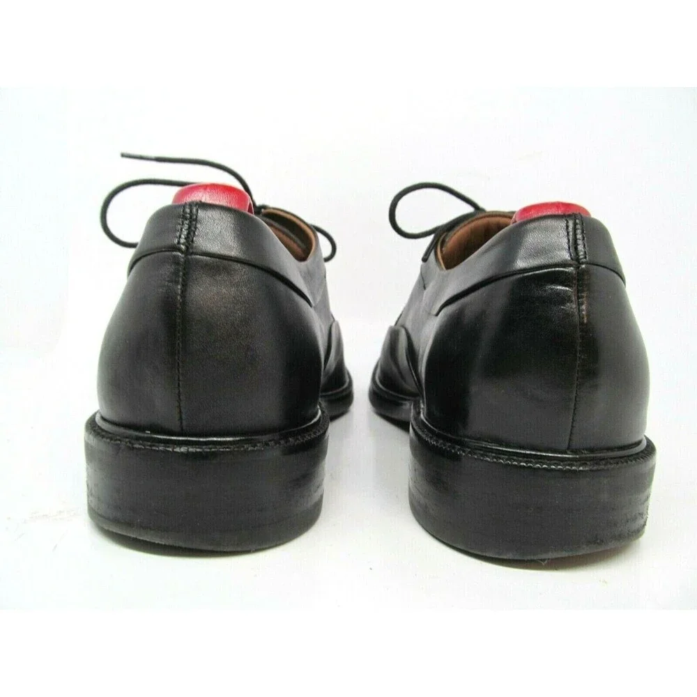 Cole Haan Grand Os Warren Black Leather Apron Toe Derbys Mens  Size US 8 M